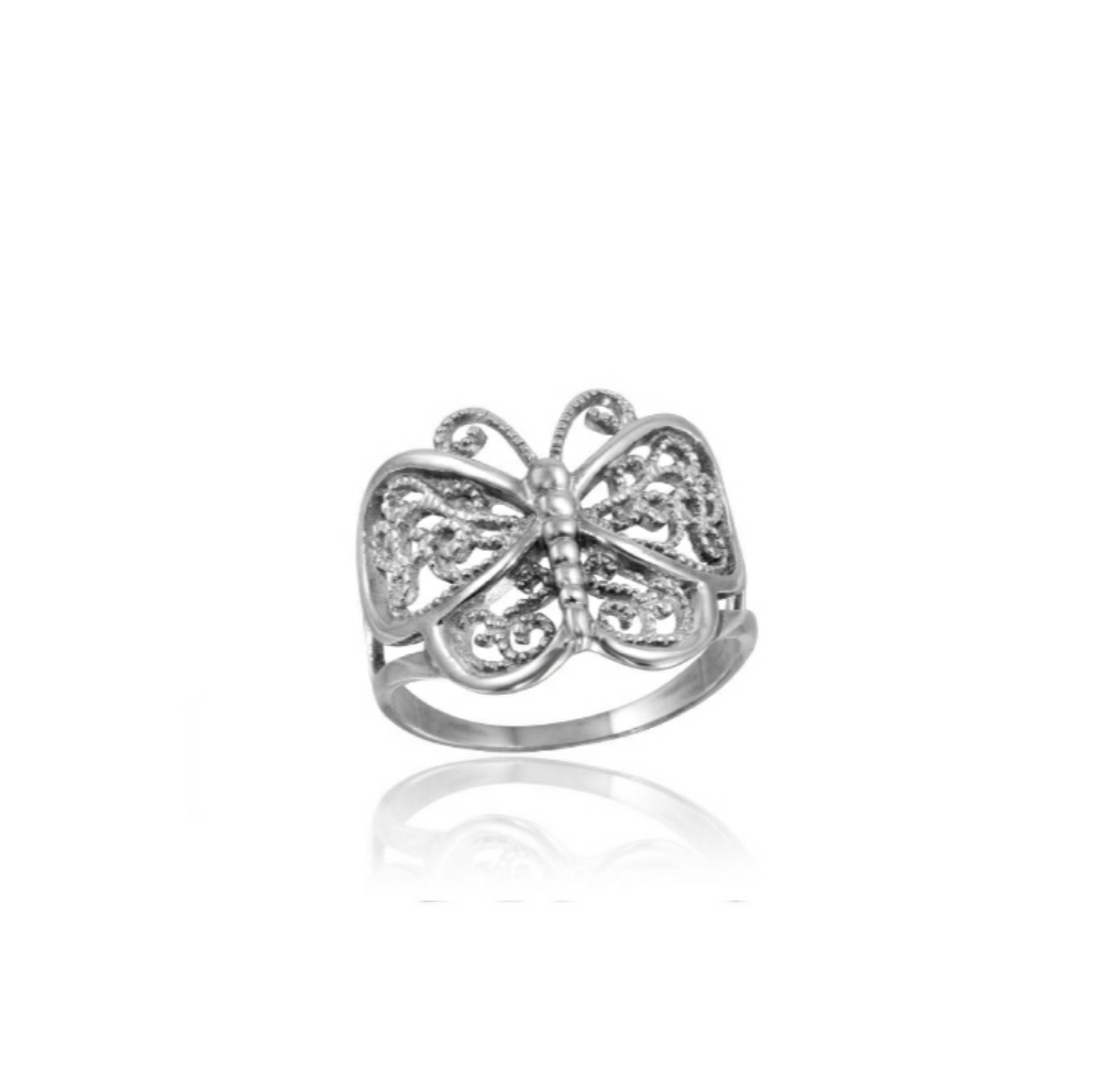 Vintage Butterfly Sterling Silver Ring 69$